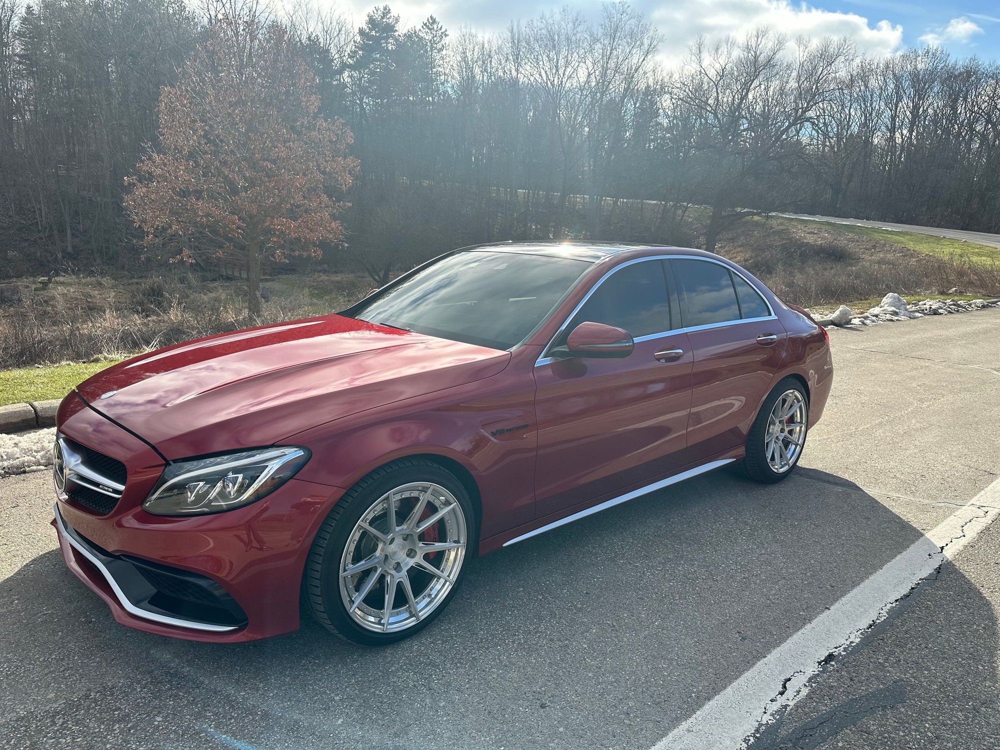 2017 Mercedes-Benz C63 AMG S - 2017 Mercedes Benz c63S AMG stage 2 PTG tuned rare color combo - Used - VIN 55SWF8HB0HU187460 - 33,000 Miles - 8 cyl - Red - Rochester Hills Michigan, MI 48307, United States
