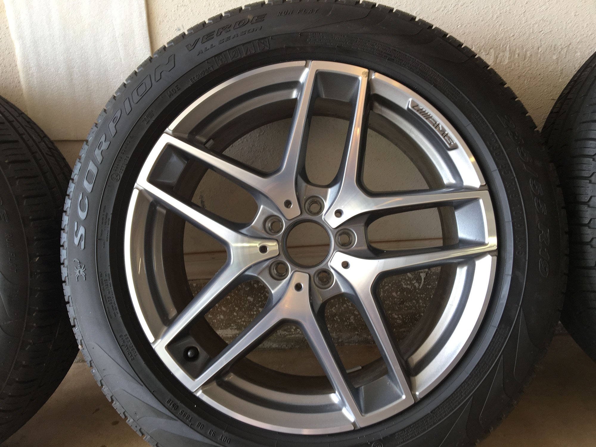 Wheels and Tires/Axles - Mercedes Benz 19" OEM GLC AMG Twin 5 Spoke Wheels with Tires - Used - 2016 to 2020 Mercedes-Benz GLC300 - Yukon, OK 73099, United States