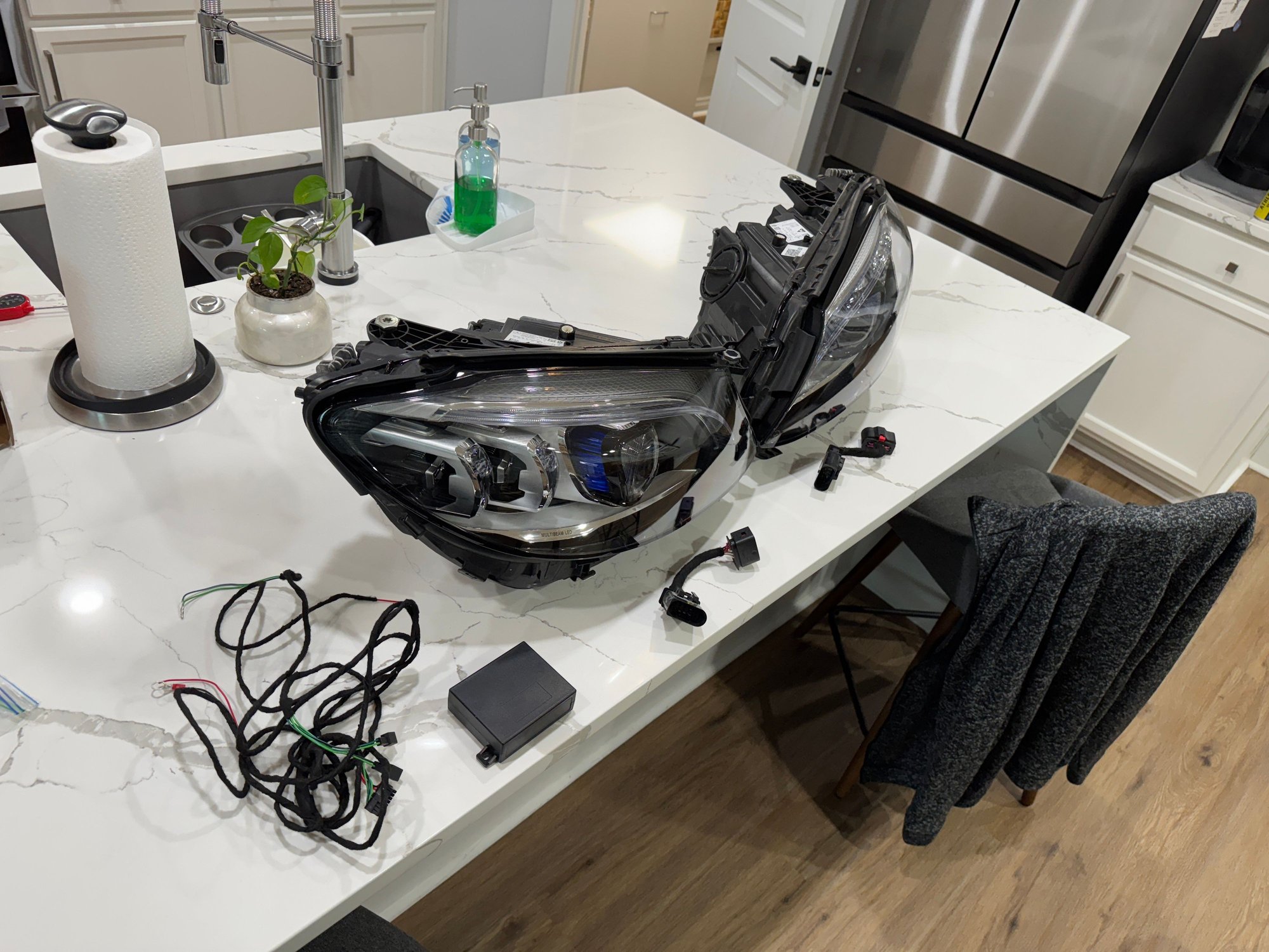 Lights - w205 c63/s euro-spec facelift headlights with adapters (PPF'd) - Used - 2015 to 2023 Mercedes-Benz C63 AMG S - Charlotte, NC 28206, United States