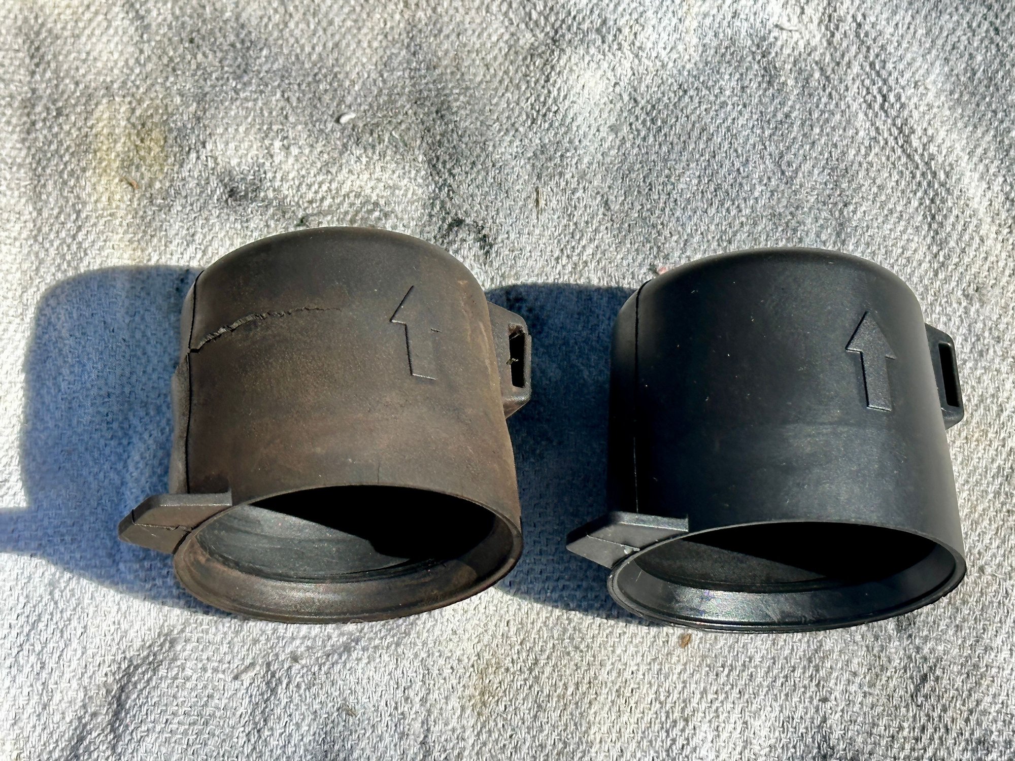 More about the rough condition of the air filter boot.  This is on a car with only 28,000 miles on the odometer.