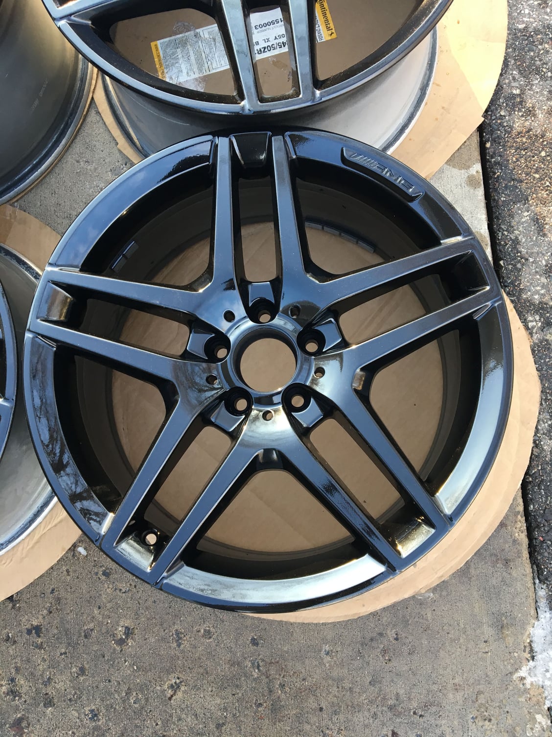 Wheels and Tires/Axles - 19" OEM Mercedes AMG Wheels - Like NEW - Gloss Black - W222 - Used - 2000 to 2016 Mercedes-Benz S550 - Minneapolis, MN 55447, United States