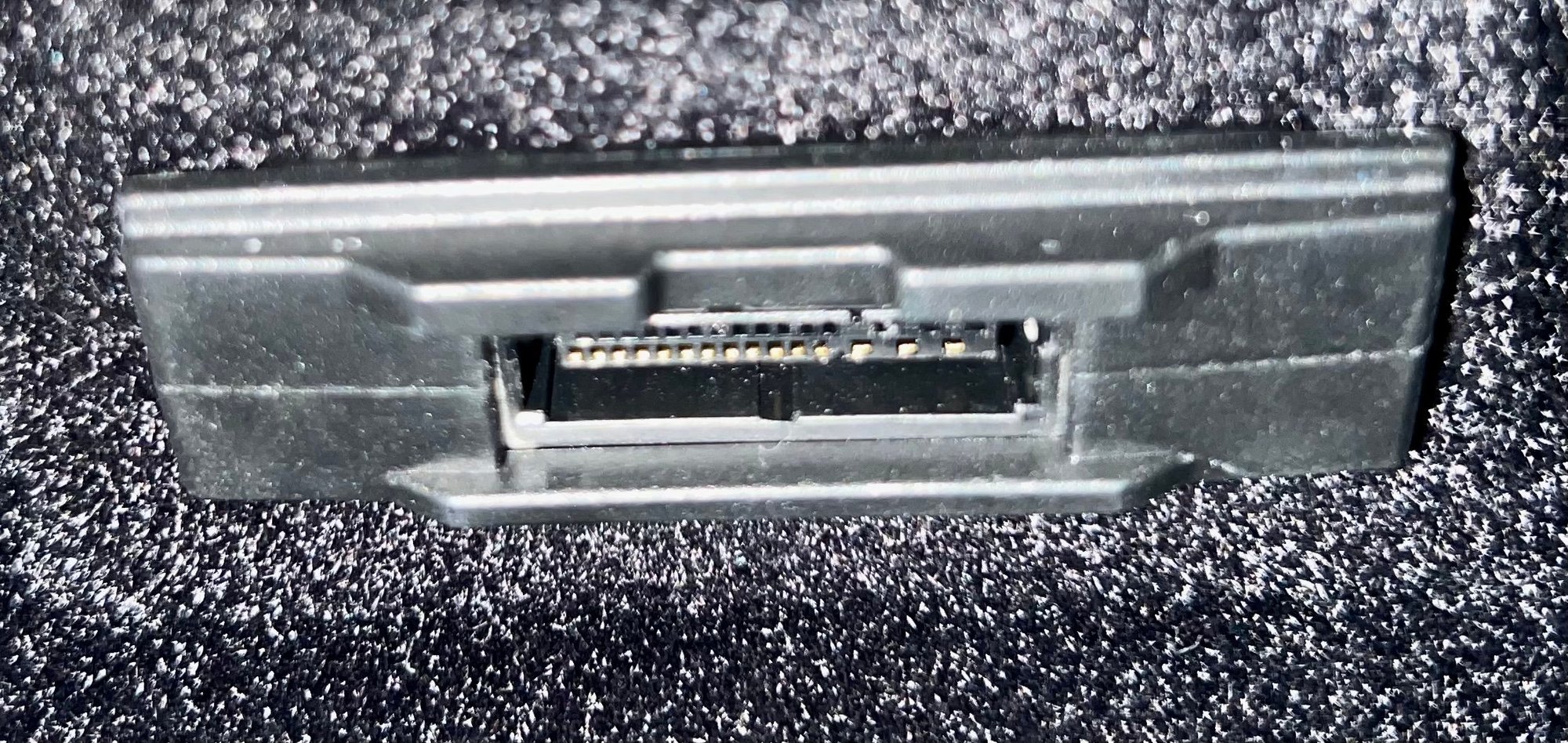 Roof of (pass side) glovebox female connection^^