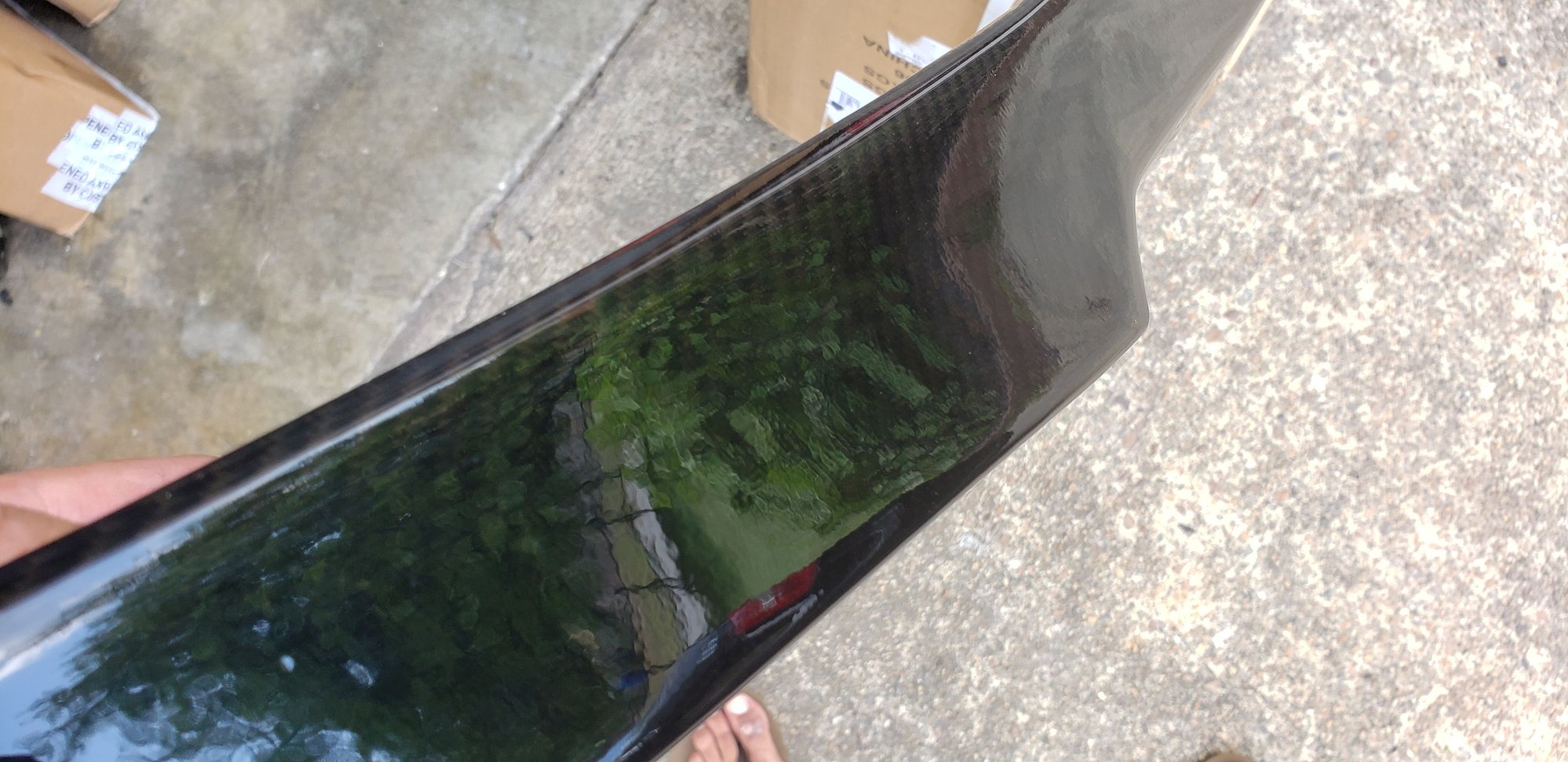 Exterior Body Parts - W212 Suvneer CF Trunk Spoiler - Used - 2010 to 2014 Mercedes-Benz E63 AMG - Virginia Beach, VA 23464, United States