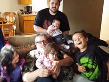 All 4 Grand Kids with Dad