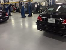 Working on the new ride with a Fellow DMV AMG Member
