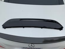 Lower panel wrapped in glossy black