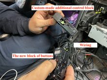 Wiring inside the car.