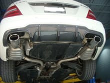 2012 Benz C300 4Matic Muffler Deleted -before