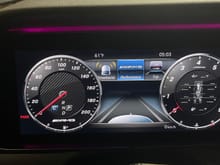 AMG cluster classic mode with Speed limit unlock to 200 MPH. Additional AMG Performance