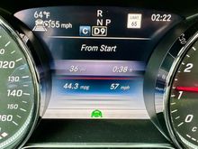 2019 E300 4Matic. I usually drive around 60 on the highway but I usually average around 38-40