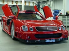 mercedes clk gtr red 3