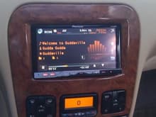 Custom Pionner In-dash with custom wood grain trim