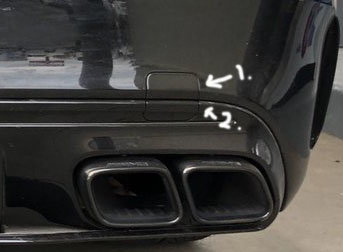 2019+ C63/C43 rear tow hook cover part # -  Forums