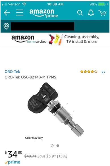 Wheels and Tires/Axles - TPMS Sensors (4) W205 C300 - Used - 2016 Mercedes-Benz C300 - Pittsburgh, PA 15017, United States