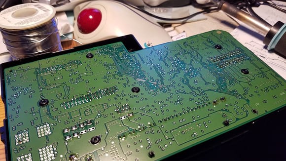 re-soldered PCB
