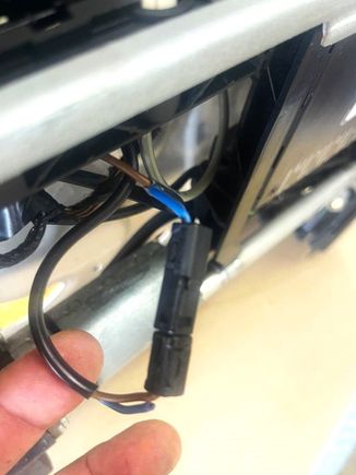 Is that Blue Wire supposed to be connected? Can it just be T-Tapped to the Brown Wire if it is supposed to be connected?