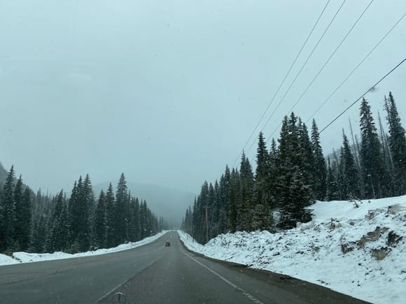 High mountain passes on Highway # 3 - Manning park BC on the way back to zbancouver