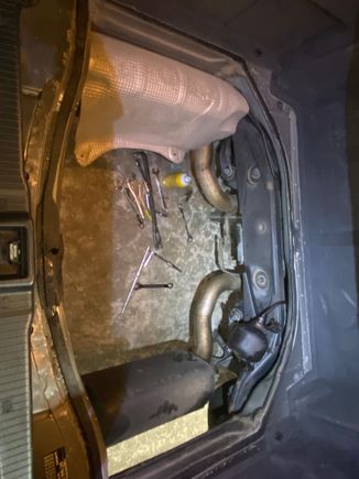 Trunk liner removed