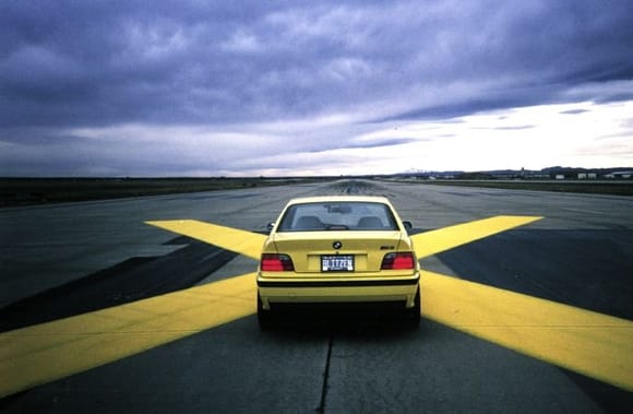 "Cleared for Takeoff" at the Denver Stapleton Airport with closed runways for our SCCA racetrack