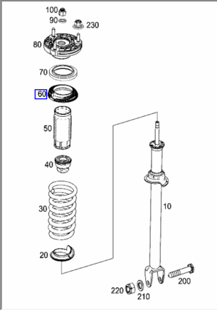 SL400 Front Strut