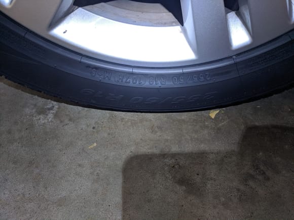 Actual Tire size on tire
