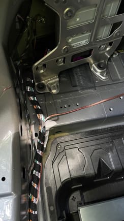 Factory Burmester amp reinstalled with harnesses connected