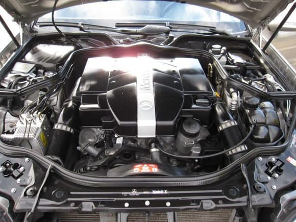 2003 mercedes e-class e320 engine bay