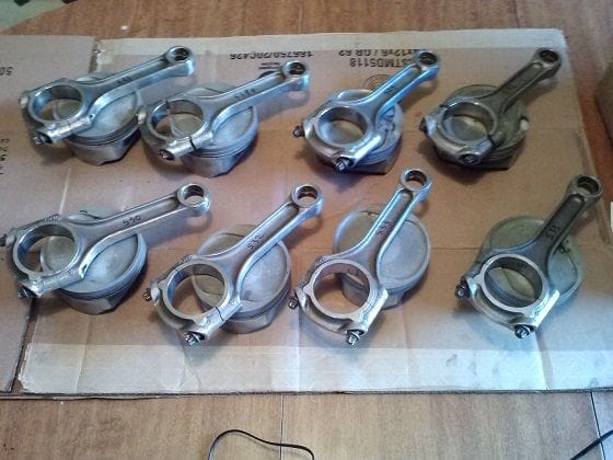 Matching K rods to NA pistons pin dimensions are same.