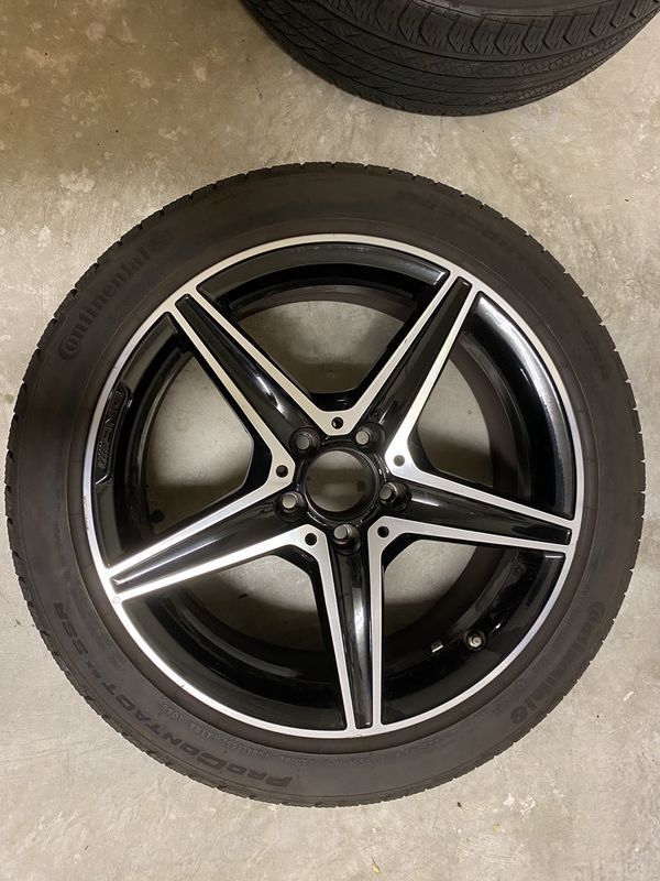 Wheels and Tires/Axles - Mercedes W205 C-class OEM 18" AMG wheels tires TPMS - Used - 2016 Mercedes-Benz C450 AMG - 2017 to 2019 Mercedes-Benz C43 AMG - 2014 to 2019 Mercedes-Benz C300 - Miami, FL 33189, United States