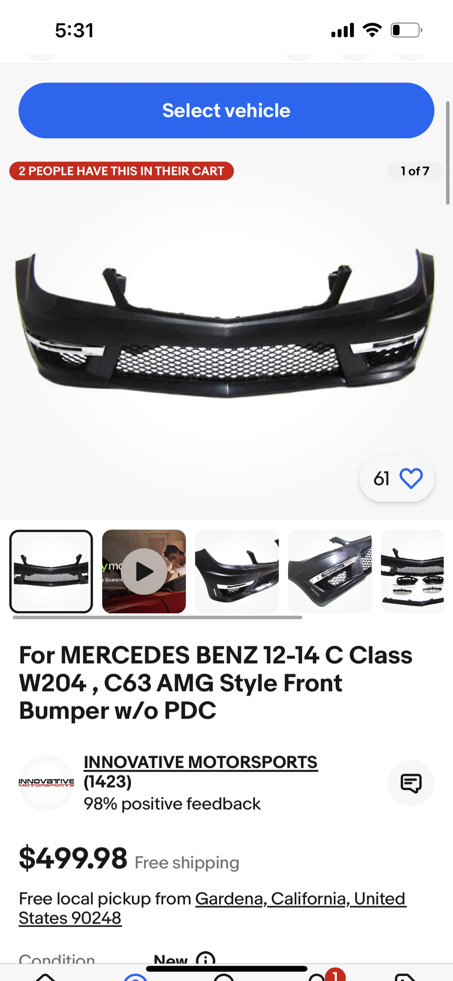 Exterior Body Parts - W204 Facelift Bumper Polar White - New - 2012 to 2014 Mercedes-Benz All Models - East Elmhurst, NY 11370, United States
