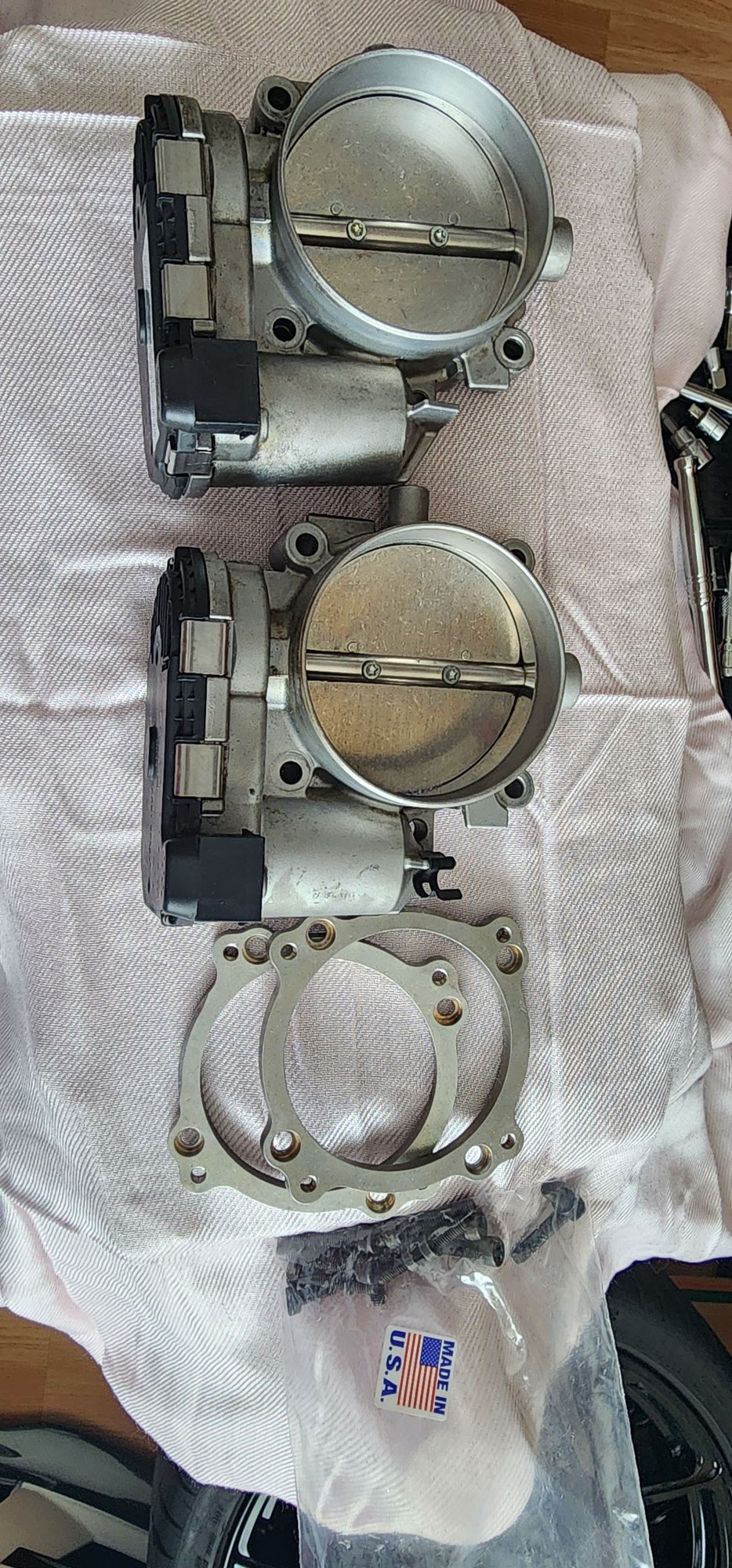 Miscellaneous - FS: 82mm throttle bodies with adapter plates - Used - 0  All Models - Winnipeg, MB R3M4G8, Canada