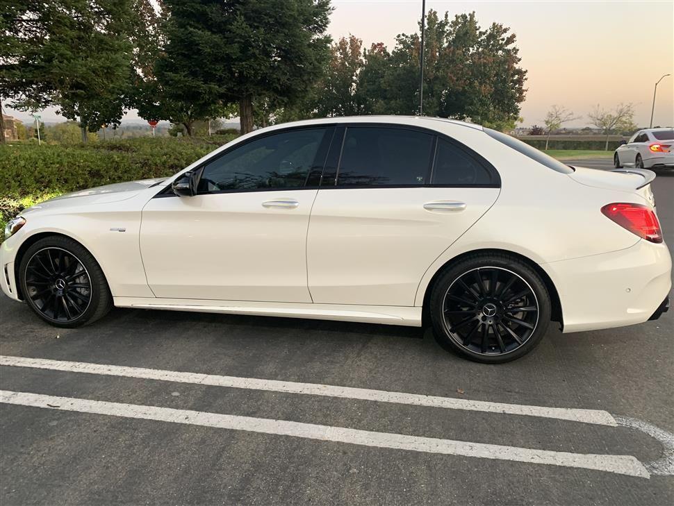 2019 Mercedes-Benz C43 AMG - 2019 MB C43 AMG 4MATIC Sedan designo Diamond White Metallic. Lease takeover - Used - VIN 55SWF6EB5KU292687 - 12,850 Miles - 6 cyl - AWD - Automatic - Sedan - White - Sacramento, CA 95661, United States