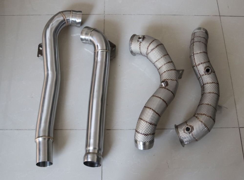 Engine - Exhaust - EMP - AMG GT/GTS/GTR/GTC Downpipes (Heatshield) - New - All Years Mercedes-Benz AMG GT - All Years Mercedes-Benz AMG GT S - All Years Mercedes-Benz AMG GT R - All Years Mercedes-Benz AMG GT C - Cary, NC 27511, United States
