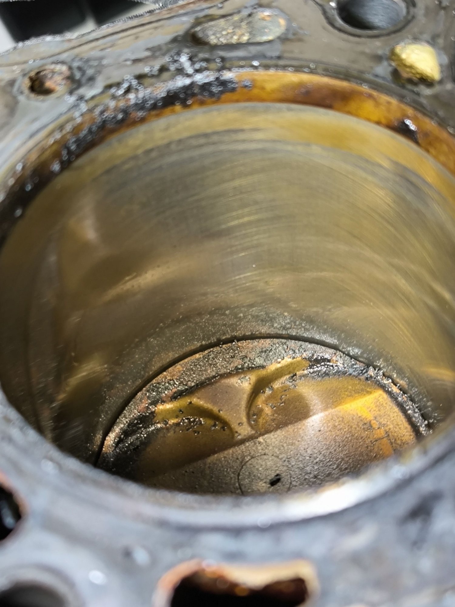 Pulled the cylinder head
