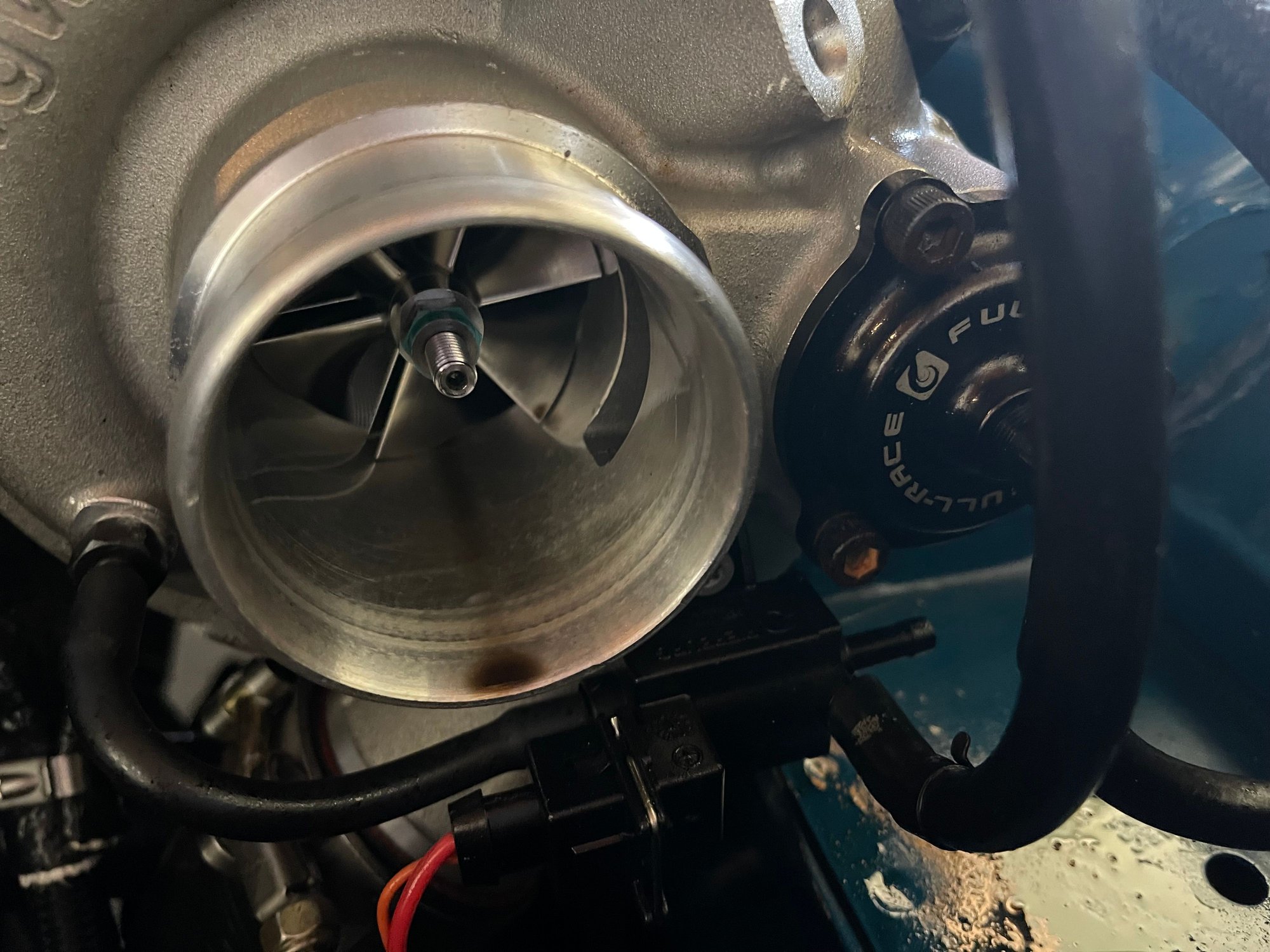 Oil all over the ******* place. 