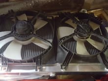 Swapped the fans onto the ebay radiator