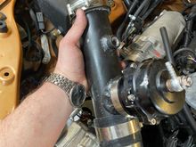 Intake piping with IAT and BOV