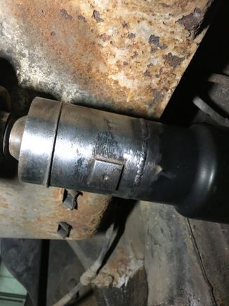 Welded a single piece driveshaft from parts of a stock e38 two piece driveshaft.