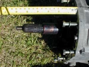 W58 input shaft length ~6.0"