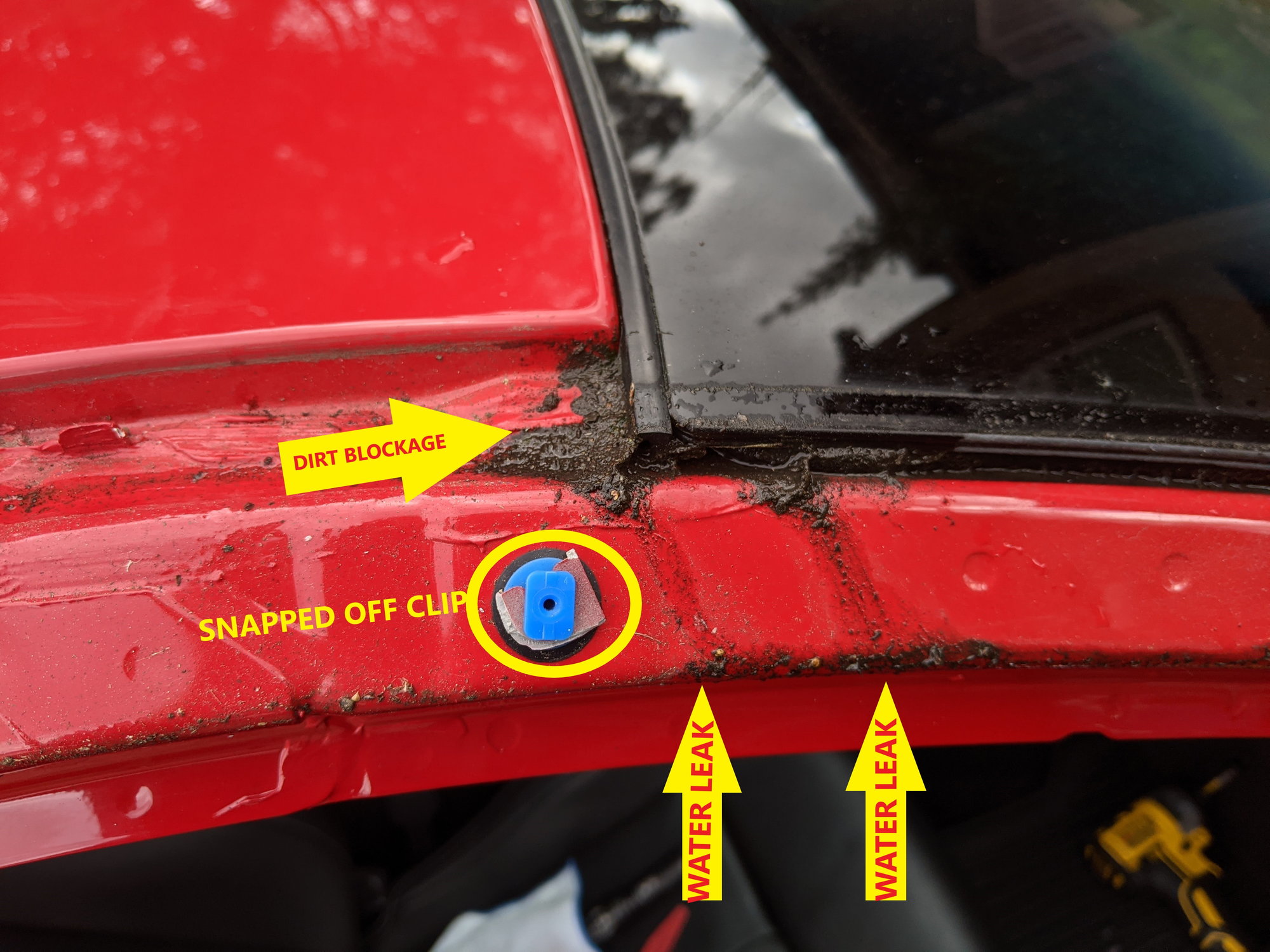 Removing windshield wiper fluid stains from side mirror triangle? :  r/TeslaModel3