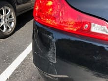 2 weeks after ownership someone decided to kindly scrape my bumper backing out of an angled spot.