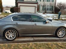 car lowered, windows tinted - 35% front, 15% rear!