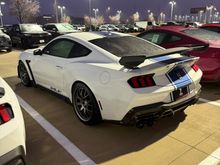 Love that these Shelby Mustangs are still being made. Pictures don’t do this car justice. Cost as much as my first condo, but this is a well executed performance car.
