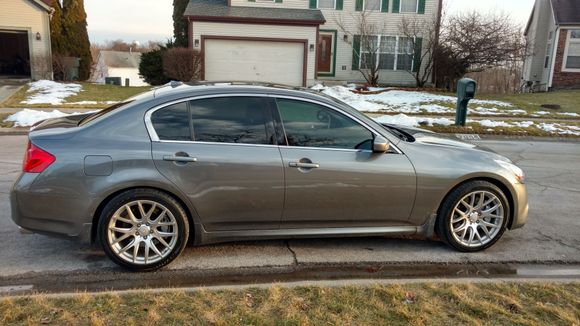 car lowered, windows tinted - 35% front, 15% rear!