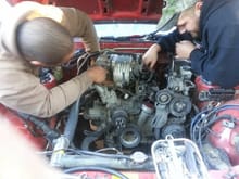 88 rx7 engine removal going single turbo full bridge port 2000cc primary 1000cc secondary time will tell