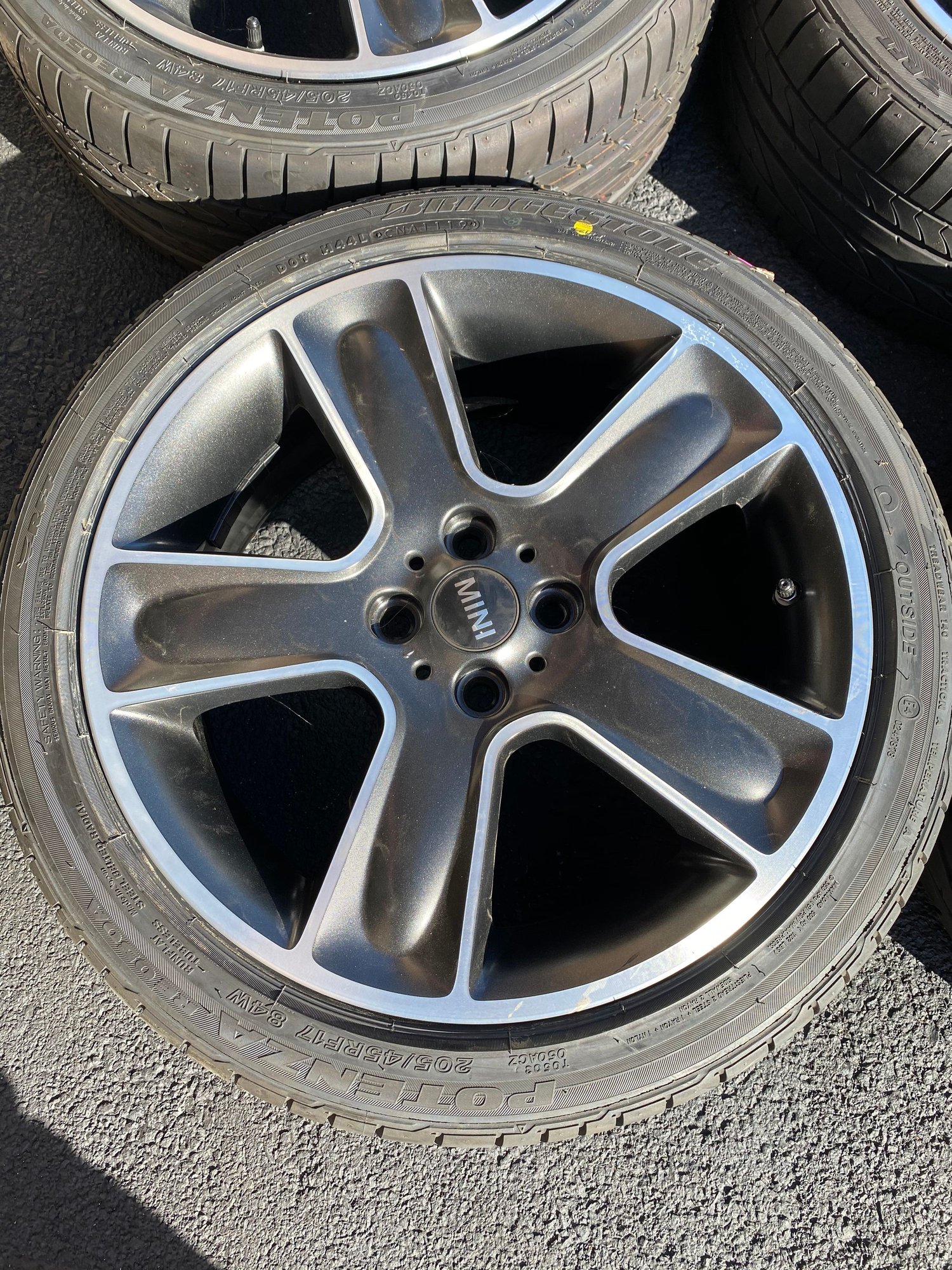 Wheels and Tires/Axles - Set of five R111 wheels and tires 205/45R17 - Used - 2009 to 2015 Mini R57: "Mk II" Mini Convertible - Stockton, NJ 08559, United States