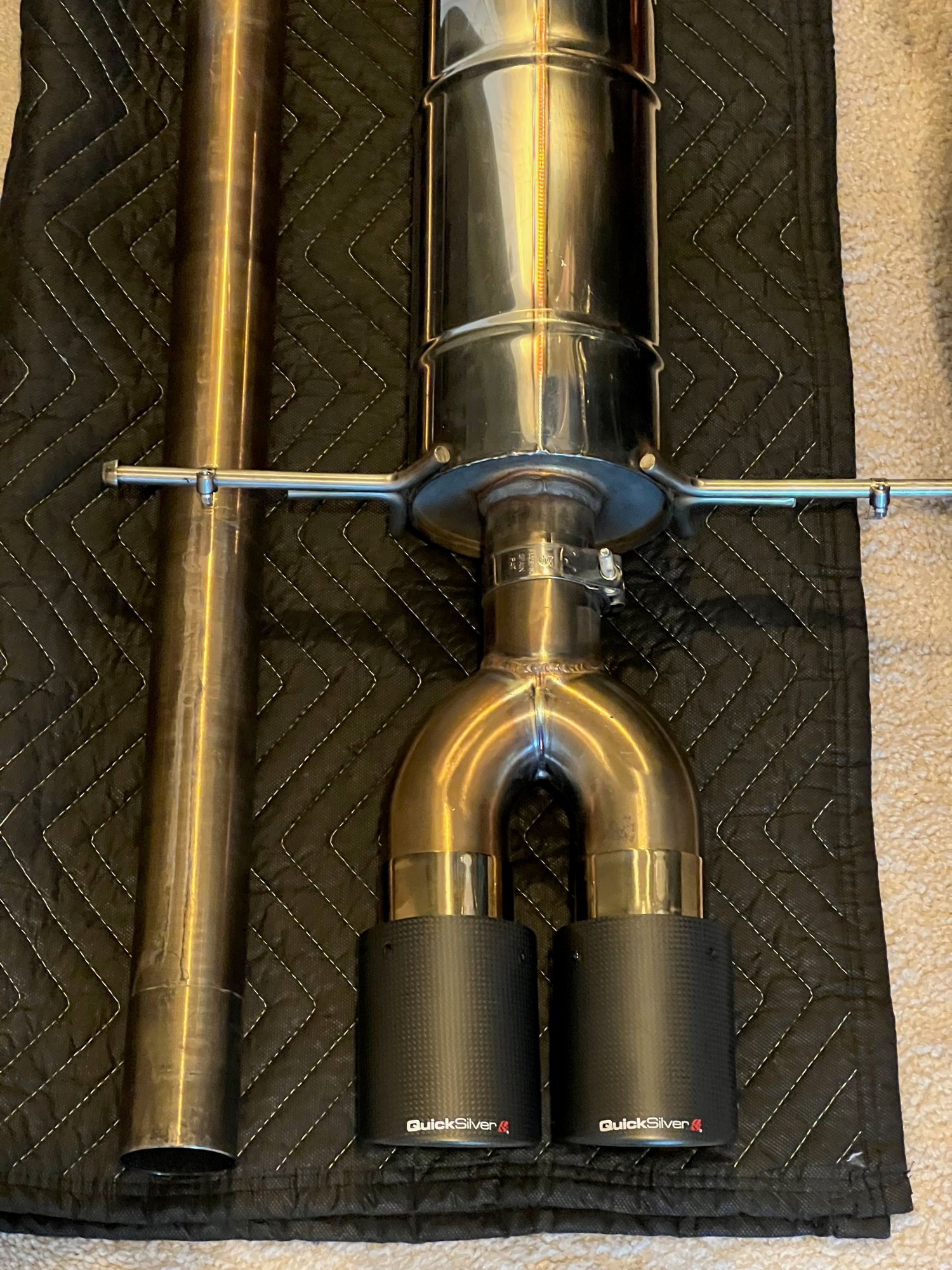 Engine - Exhaust - [R56] QuickSilver Sport Exhaust System with Carbon Fiber Tips - Used - 2007 to 2013 Mini R56: "Mk II" Mini Hatch/Hardtop range - Sf Bay Area, CA 94110, United States