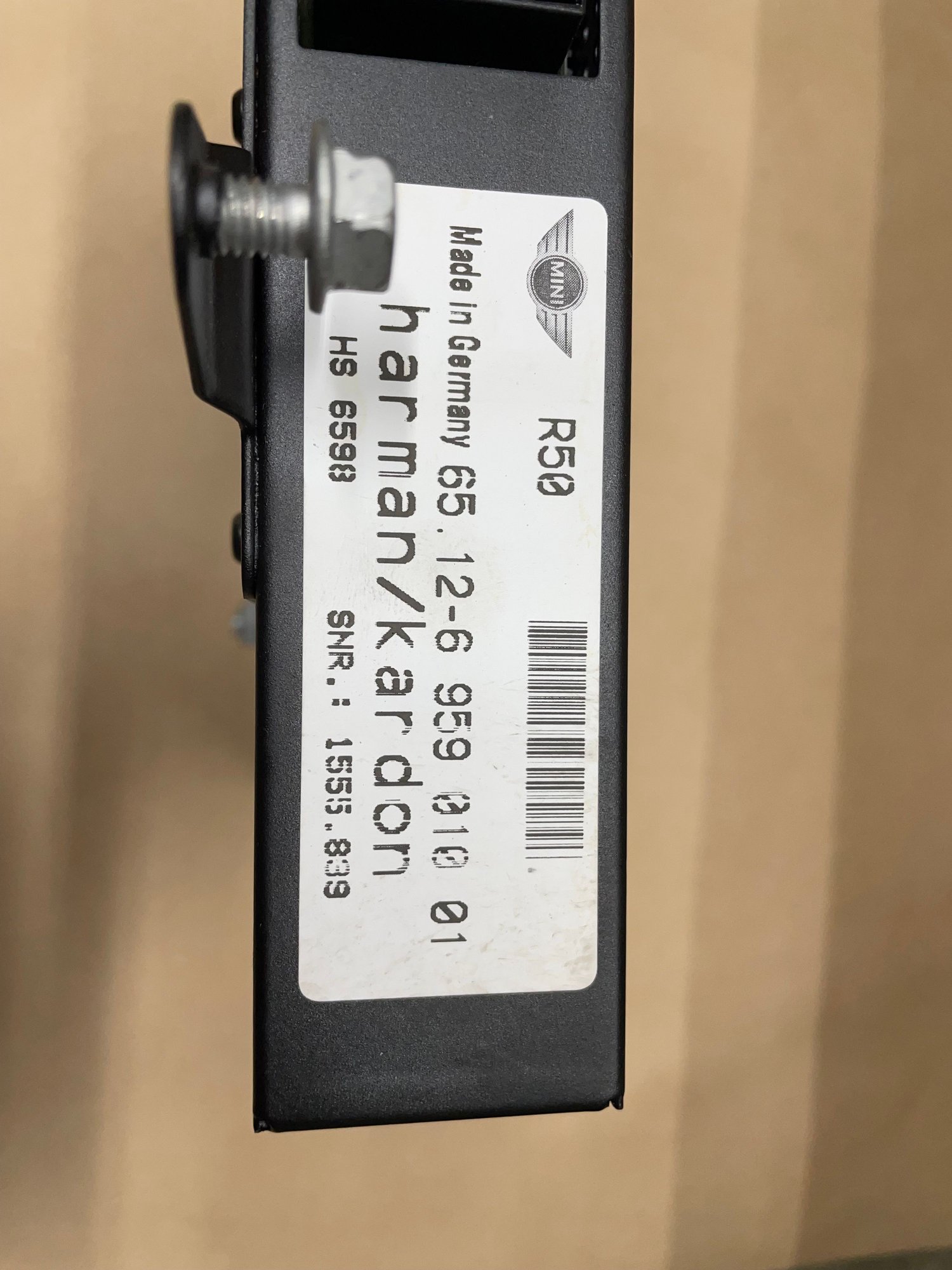 Audio Video/Electronics - 02-06 Harman Kardon Amplifier - Used - 2002 to 2006 Mini R50: "Mk I" Mini One & Cooper - 2002 to 2006 Mini R52: "Mk I" Mini Convertible - 2002 to 2006 Mini R53: "Mk I" Mini Cooper S - Aurora, CO 80013, United States
