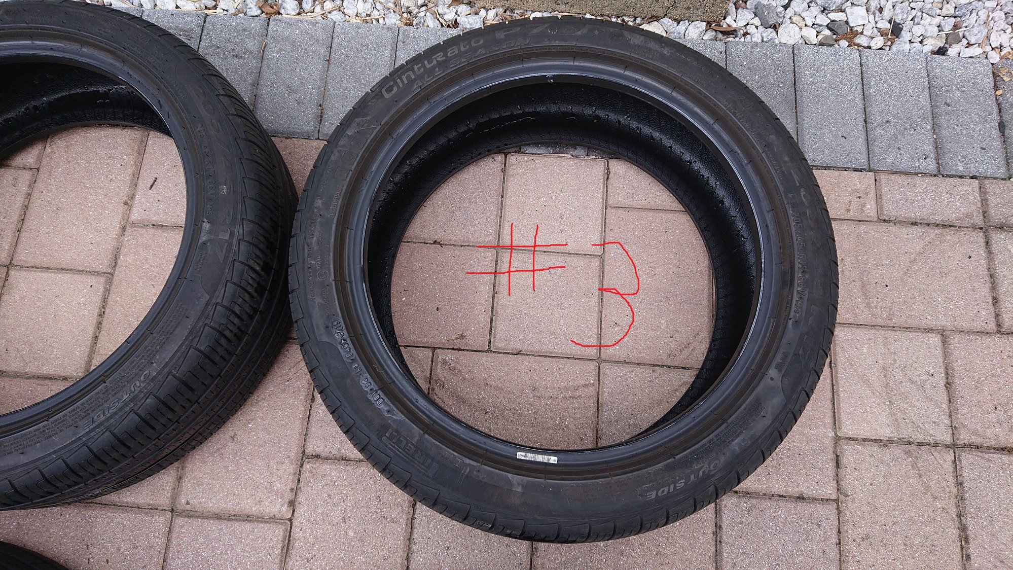 Wheels and Tires/Axles - 4 OEM Tires - Pirelli P7 A/S RF 205/45R17 - Used - 2014 to 2021 Mini F56: Mini Hatch/Hardtop - Edison, NJ 08817, United States