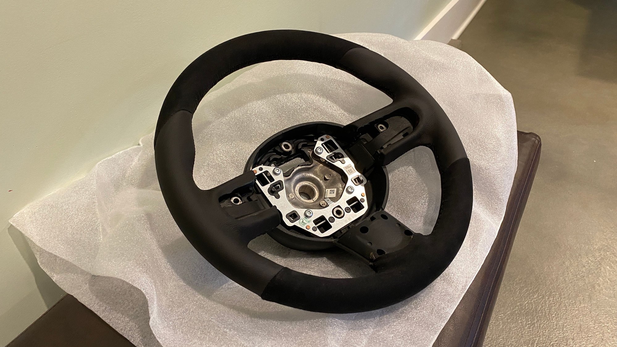 FS 2nd Gen JCW Alcantara / Leather Steering Wheel North American